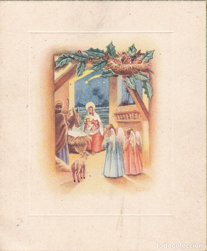 Cartes Postales: peque&ntilde;a felicitaci&oacute;n de Navidad a&ntilde;os 50