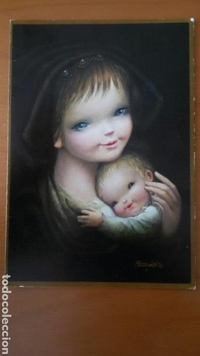 Postkarten: Felicitaci&oacute;n navide&ntilde;a ilustrada por Ferr&aacute;ndiz.