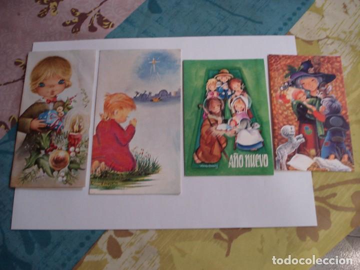 Postales: LOTE DE 4 CRISMAS ANTIGUOS - Foto 1