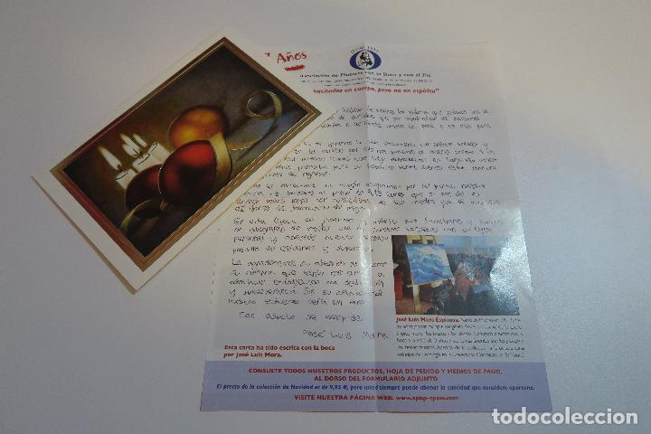Postais: POSTAL ESCENA NAVIDE&Ntilde;A PINTURA CON LA BOCA MARIAM PARE- NUEVA A ESTRENAR
