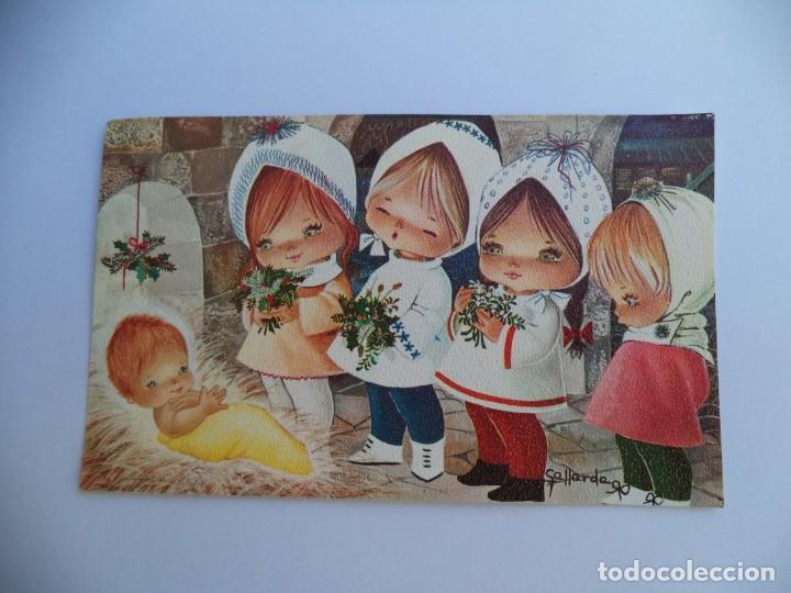 Postales: Postal de Navidad Gallarda - Foto 1