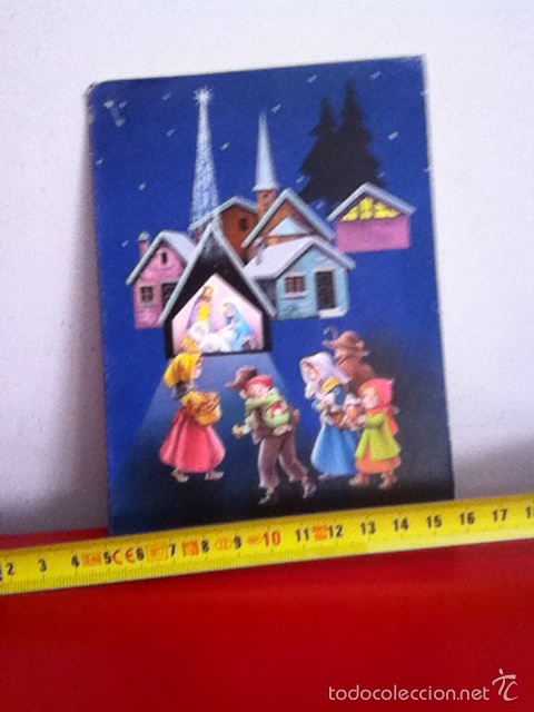 Postales: Postal NAVIDAD Diptico ( a&ntilde;os 60) - Foto 1