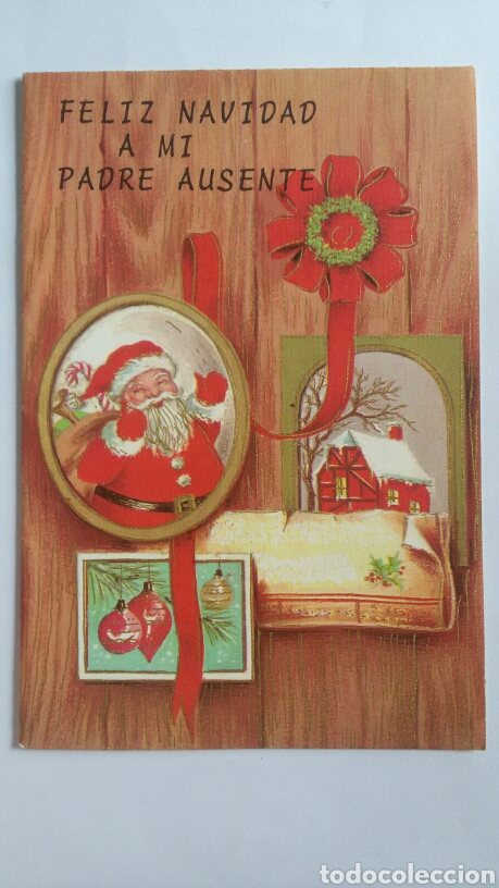 Postcards: Felicitaci&oacute;n de Navidad desplegable con brillo.