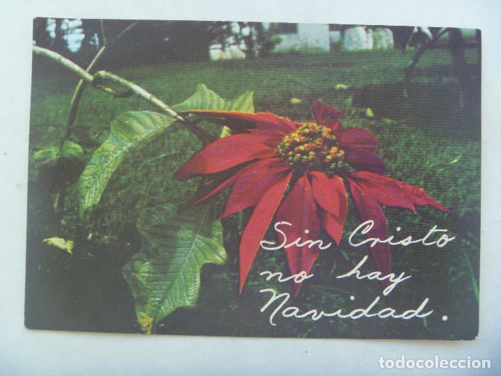 Cartoline: POSTAL DE VENEZUELA PARA FELICITAR LA NAVIDAD: SIN CRISTO NO HAY NAVIDAD . A&Ntilde;OS 60