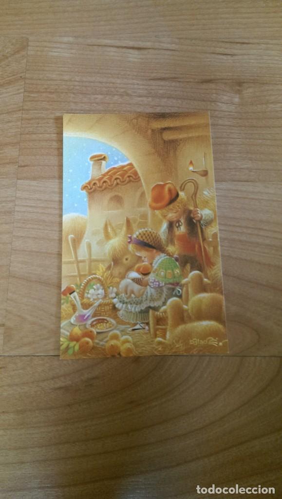 Postais: POSTAL NAVIDE&Ntilde;A &laquo;ESTABLO CON PAREJA T&Iacute;PICA&raquo; DBLACK SERIE 2-9460/2