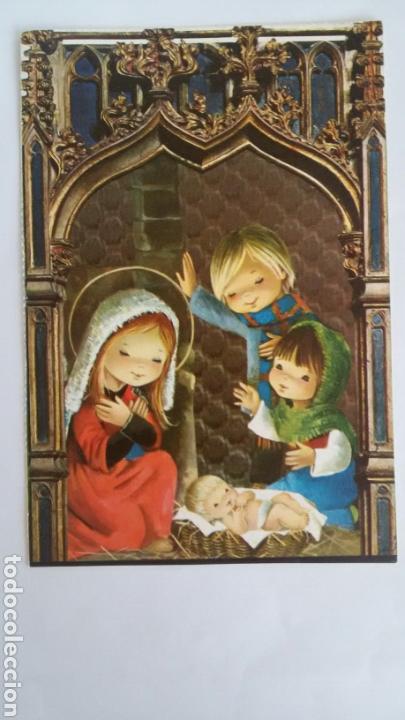 Postales: Antigua felicitaci&oacute;n de Navidad con motivo infantil. CyZ 2009/58-C