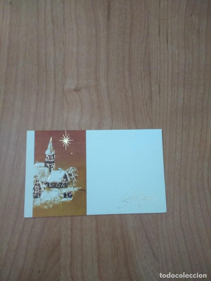 Postais: ANTIGUA POSTAL NAVIDE&Ntilde;A &laquo;PAISAJE NEVADO SOBRE FONDO DORADO&raquo; SERIE GOLDEN 168