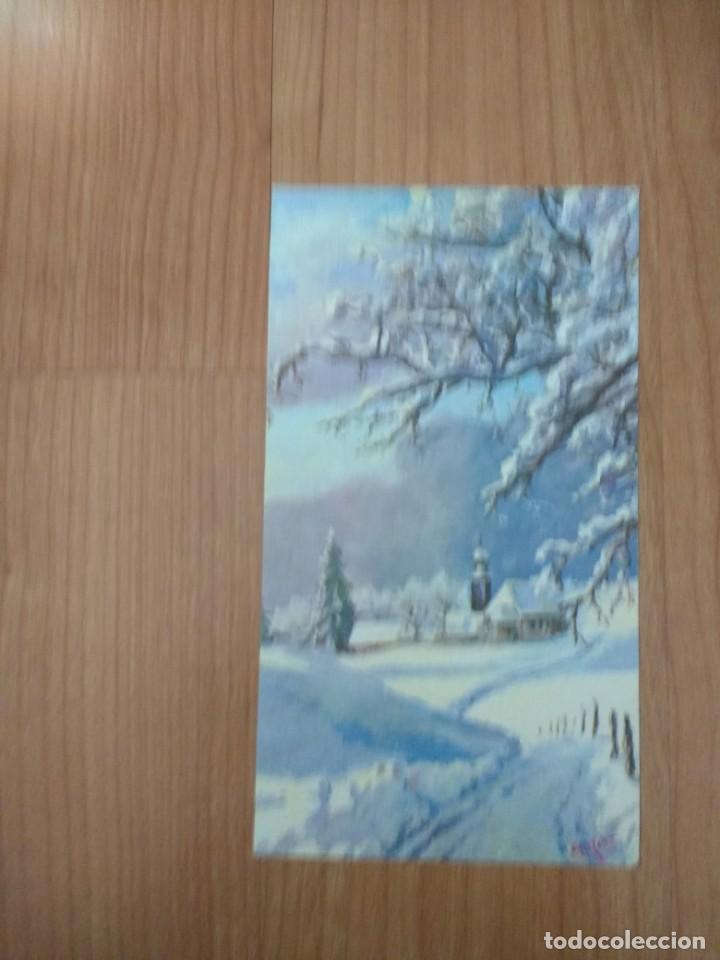 Postales: ANTIGUA POSTAL NAVIDE&Ntilde;A &laquo;PAISAJE NEVADO&raquo; 1975