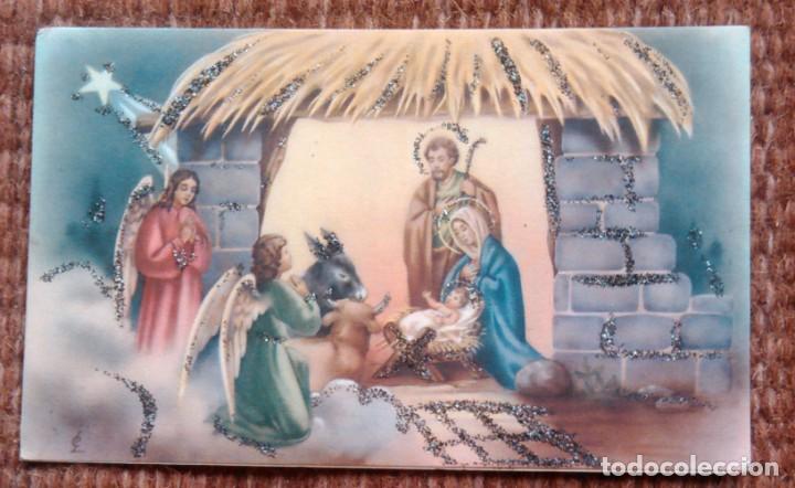 Postales: TARJETA DE FELICITACION NAVIDE&Ntilde;A - NACIMIENTO - BELEN