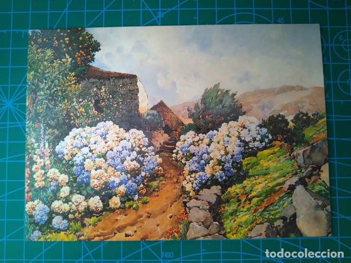 Postcards: UNICEF 1523 - CAMINO TIPICO CANARIO - FRANCISCO BONNIN GUERIN (ESPA&Ntilde;A) - POSTAL DIPTICA - ESCRITA