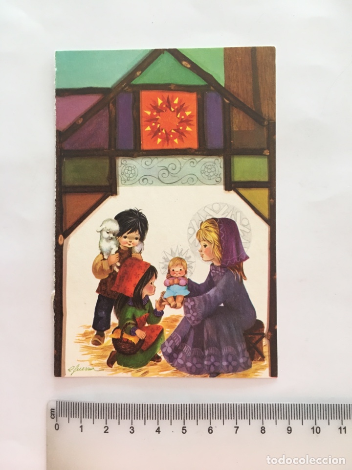 Postkarten: FELICITACI&Oacute;N NAVIDAD. ILUSTRACI&Oacute;N C. GUERRA. H. 1970?.