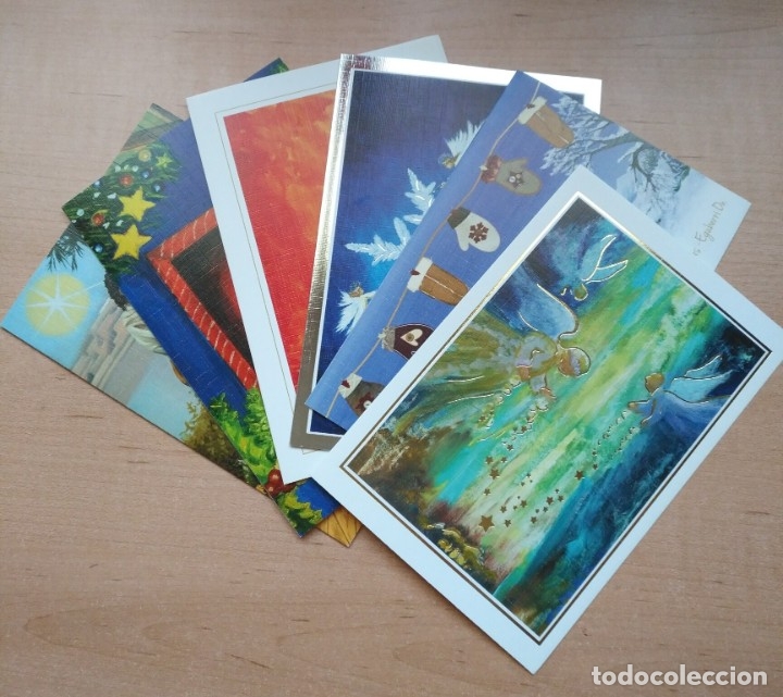 Postais: PN 13 Lote 6 postales Navidad sin uso - Asociaci&oacute;n Pintores con la Boca y con el Pie - Ver fotos
