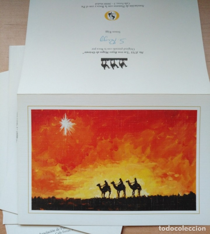 Postais: PN 17 Postal Navidad sin uso - Asociaci&oacute;n Pintores con la Boca y con el Pie -