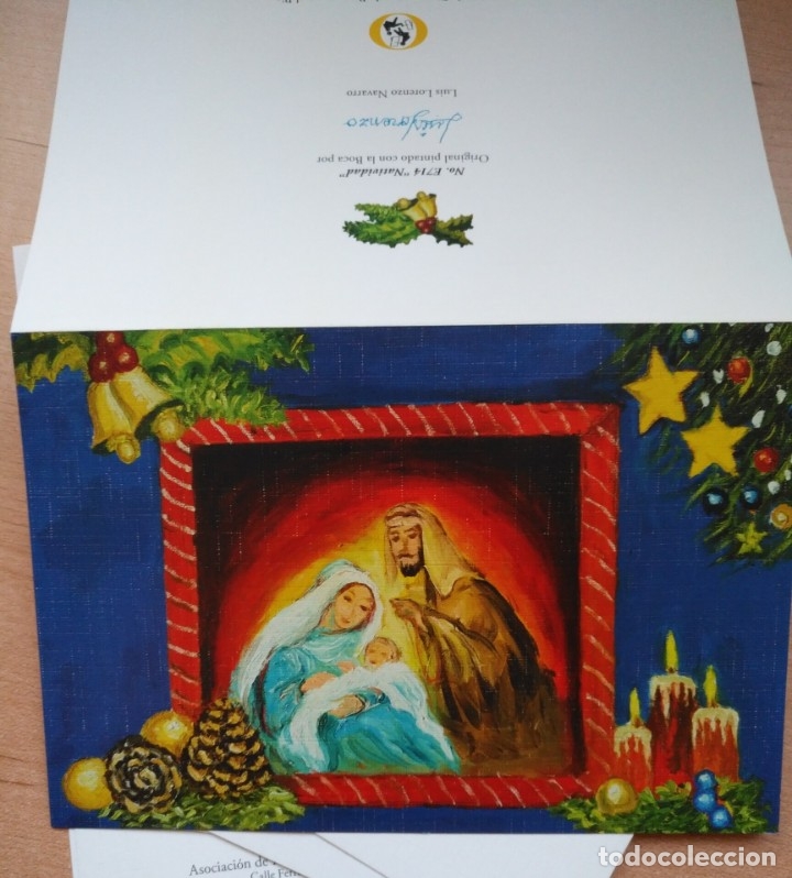 Postais: PN 18 Postal Navidad sin uso - Asociaci&oacute;n Pintores con la Boca y con el Pie -