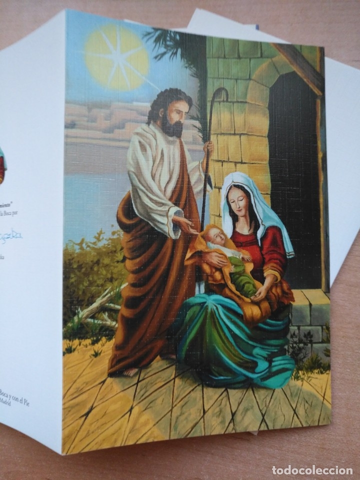 Postais: PN 19 Postal Navidad sin uso - Asociaci&oacute;n Pintores con la Boca y con el Pie -