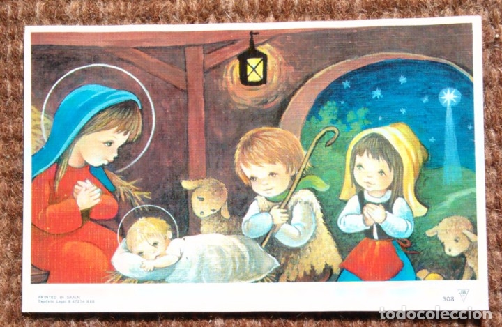 Postales: TARJETA DE NAVIDAD - NACIMIENTO - BELEN