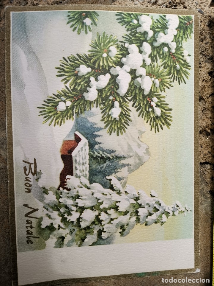 Postales: Postal francesa Buon Natale - Foto 1