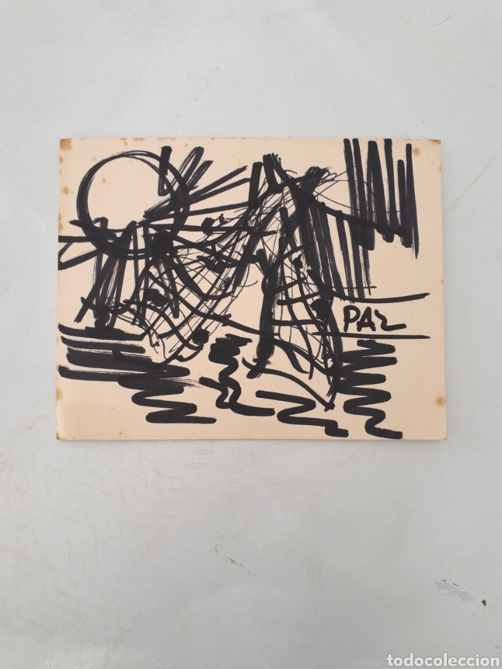 Postais: Tarjeta de navidad protesta. 1970