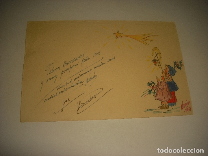 Postales: ANTIGUA POSTAL DE NAVIDAD. 1957 - Foto 1