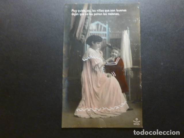 Postales: NI&Ntilde;A CON MADRE POSTAL - Foto 1