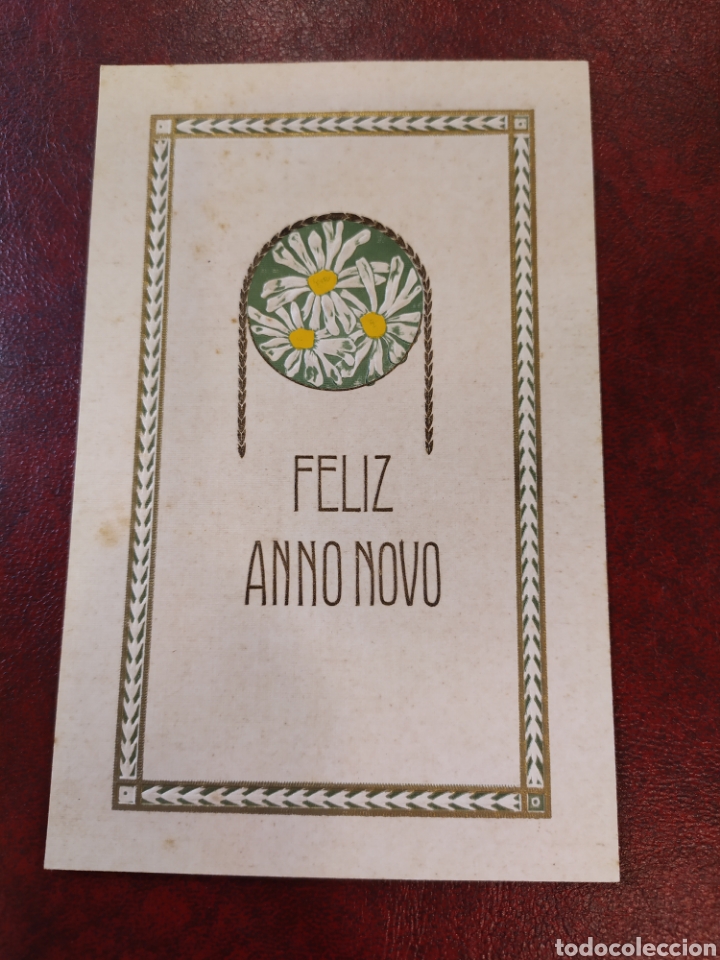 Postkarten: POSTAL TROQUELADA, FELIZ ANNO NOVO.