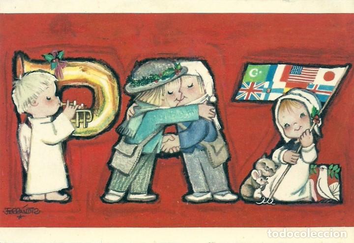 Postales: 0972K - PAZ - FERR&Aacute;NDIZ - EDICIONES SUBI - SERIE 1574.2 - DIPTICA 14,3X9,8 CM