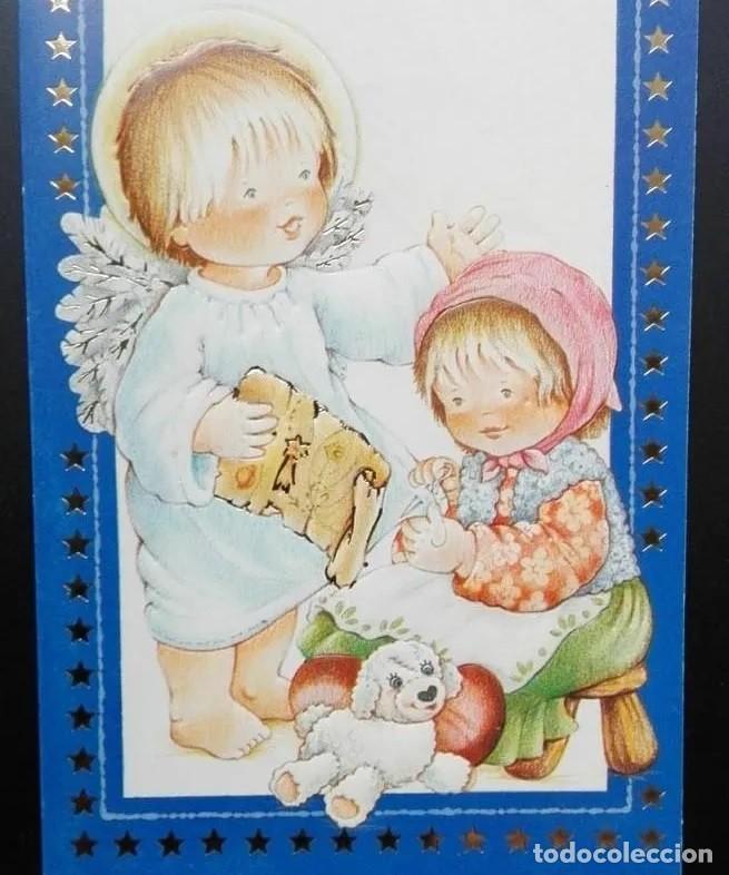 Postales: 0990K -PRECIOSA POSTAL EN RELIEVE- 30.906.D - DIPTICA 13X8,3 CM - ILUSTRA MARIA