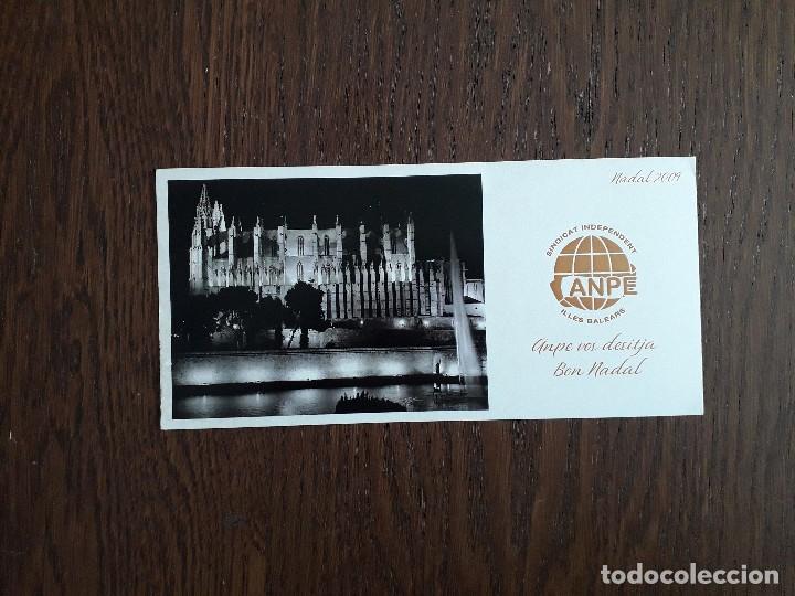 Postales: postal de felicitaci&oacute;n de navidad de publicidad, sindicato independent ANPE Baleares.