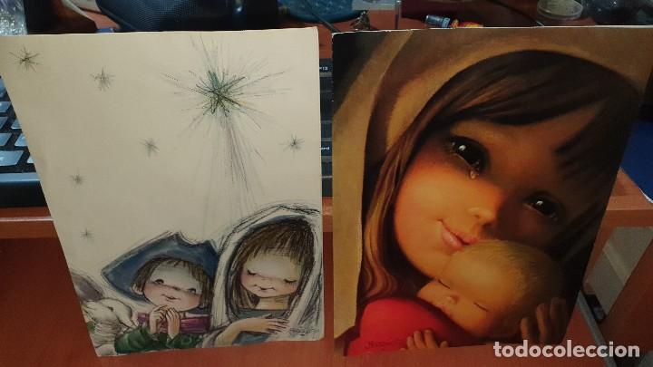 Cartoline: 2 Felicitaciones ilustradas por ferrandiz, dipticos escritos en interior