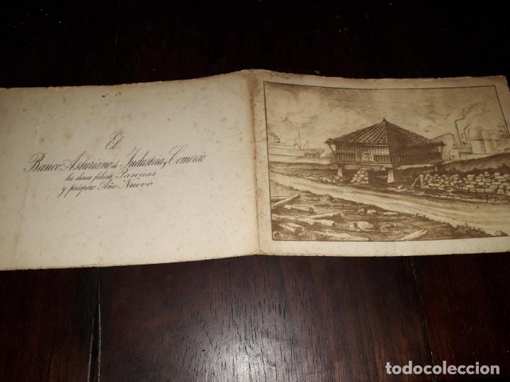 Postkarten: N&ordm; 4462 POSTAL DOBLE FELICITACION BANCO ASTURIANO DE INDUSTRIA Y COMERCIO ASTURIAS