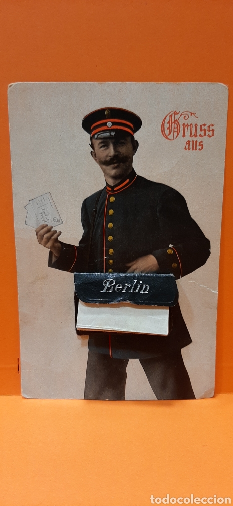 Postales: TARJETA POSTAL CARTERO BERL&Iacute;N 1911. - Foto 2