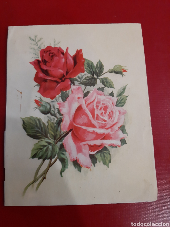 Postales: Felicitaci&oacute;n rosa desplegable - Foto 2