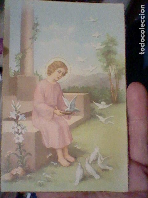 Postales: NI&Ntilde;O JESUS ALIMENTANDO  PALOMAS  ED ANCLA L T N&ordm; 234 ESCRITA 14 X 9 CMS A&Ntilde;OS 40