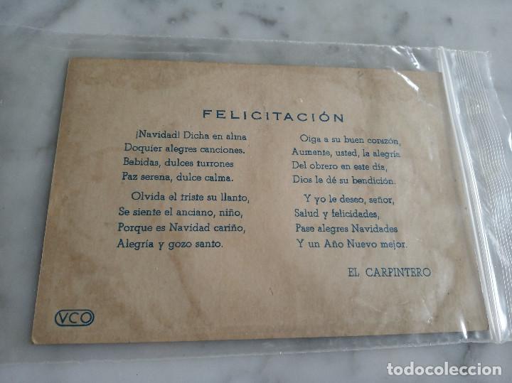 Postales: Felicitacion navide&ntilde;a ,el carpintero - Foto 2