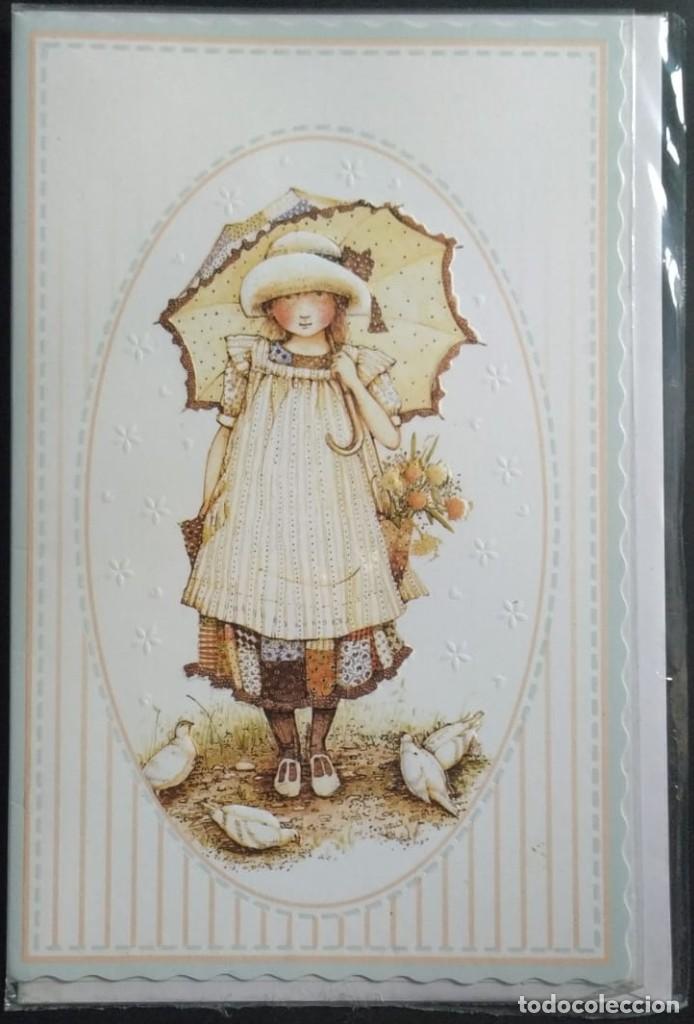 Cartes Postales: 0983B - HOLLY HOBBIE - POSTAL TROQUELADA Y EN RELIEVE - DIPTICA 18X11,5 CM- CON SOBRE - NUEVA