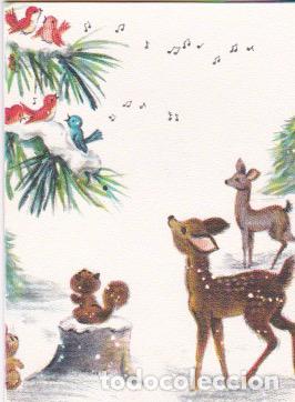 Cartes Postales: * CIERVOS * D&iacute;ptico postal francesa Navidad: Meilleurs Voeux