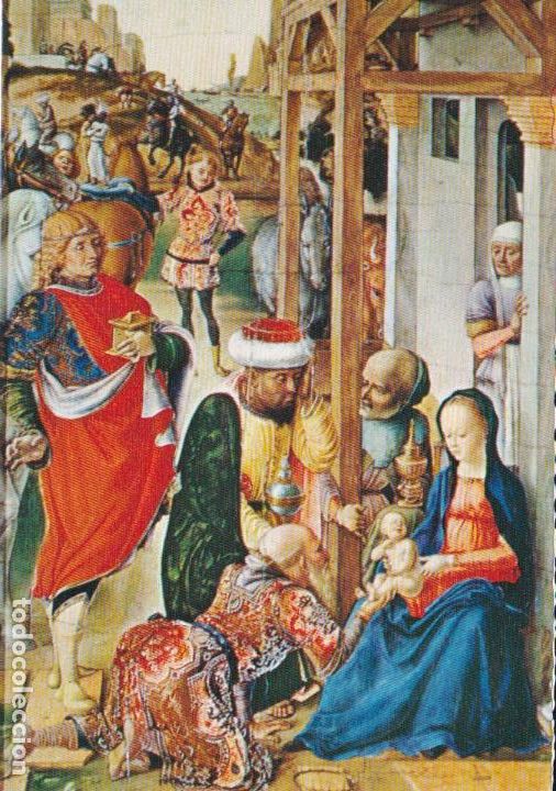 Postales: Postal d&iacute;ptico Navidad : pesebre y Reyes - Foto 1