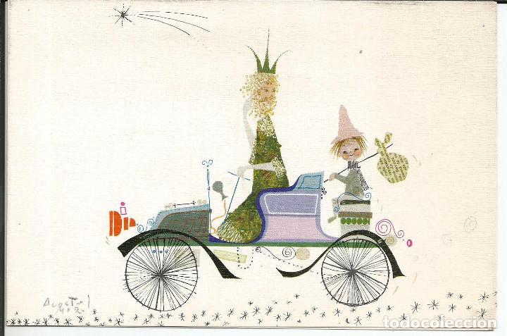 Postcards: FELICITACION NAVIDAD *ACOSTA MORO* - DE EMPRESA EDICIONES ACERVO, 1968 - DIPTICA, 18X12 CM