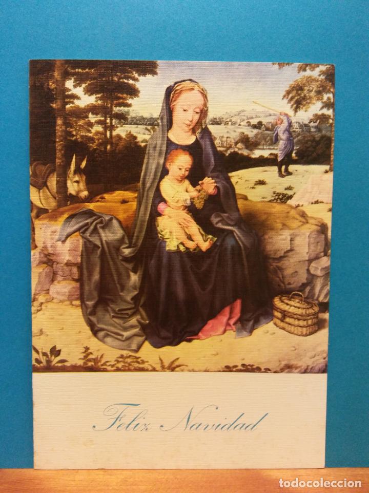 Cartoline: LA VIRGEN Y EL NI&Ntilde;O, 1971. TARJETA NAVIDE&Ntilde;A. D&Iacute;PTICO. USADA