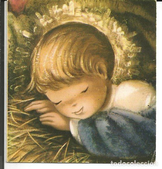 Postais: FELICITACION NAVIDAD *EL NI&Ntilde;O JES&Uacute;S* - DIPTICA, 6,5X7,2 CM - A&Ntilde;O 1963