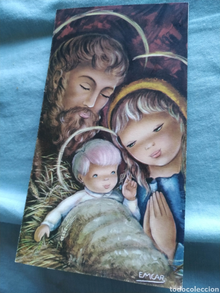 Cartes Postales: Postal de Navidad navide&ntilde;a . esta escrita. ilustrador Emcar