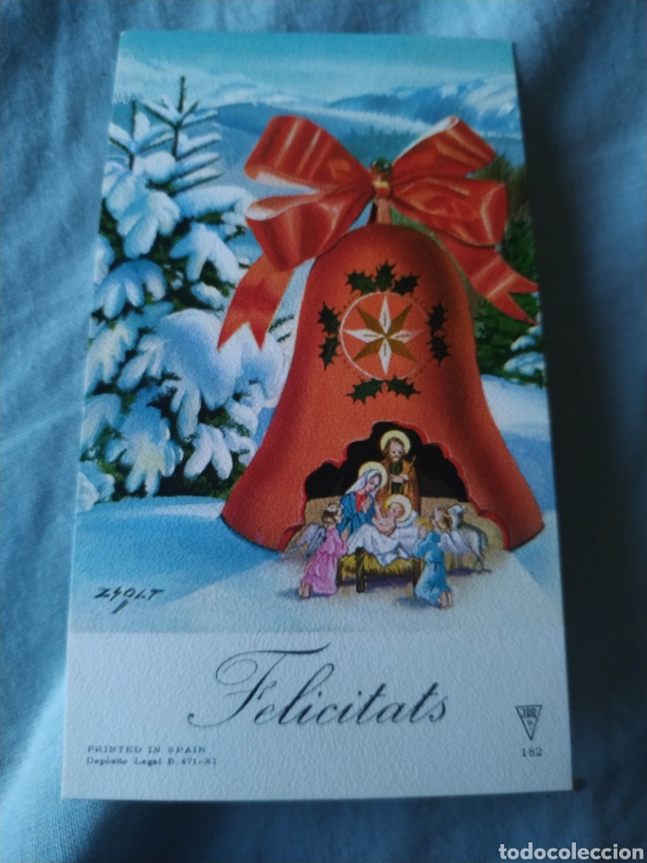 Postales: Postal de Navidad navide&ntilde;a. Esta escrita - Foto 1