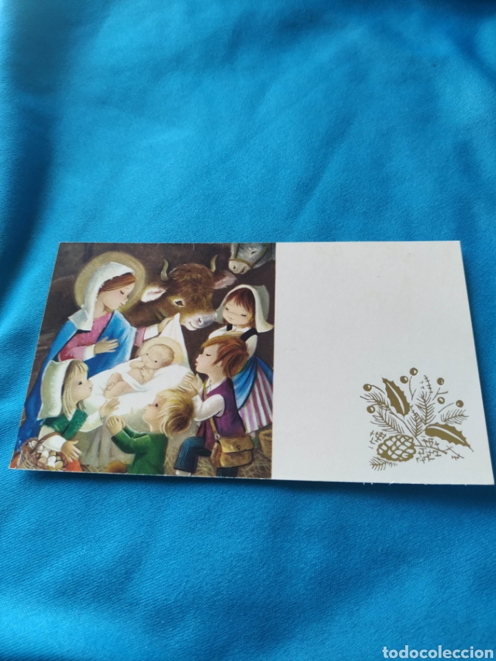 Postales: Targeta o Postal Navidad navide&ntilde;a Escrita 1968 - Foto 1