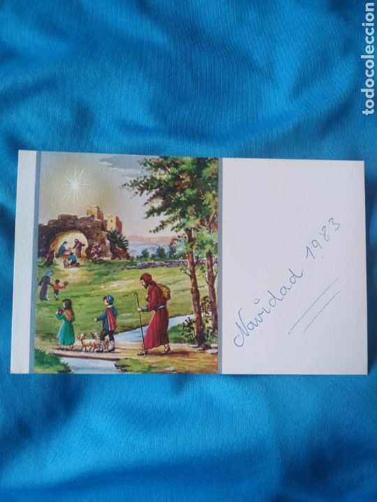 Postales: Targeta o Postal Navidad navide&ntilde;a Escrita 1983 - Foto 1