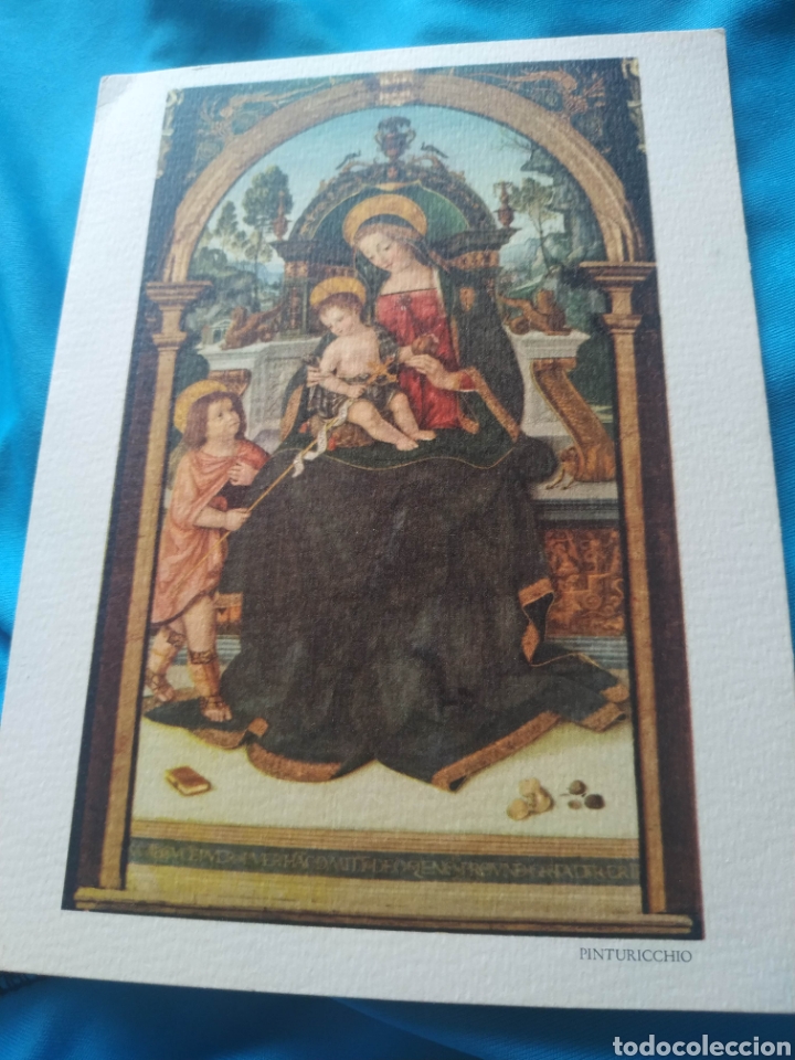 Cartes Postales: Targeta o Postal Navidad navide&ntilde;a Escrita Pinturicchio