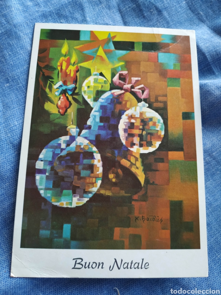 Postais: Postal Navidad targeta felicitacion navide&ntilde;a. Antigua.Escrita 1976