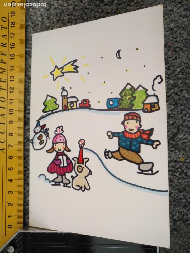 Cartes Postales: felicitaci&oacute;n de navidad potal de belen nacimiento christmas diptico -