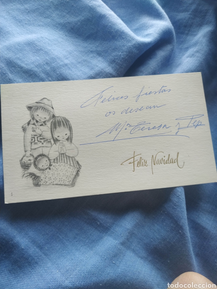 Postais: Postal Navidad targeta felicitacion navide&ntilde;a. Antigua.Escrita