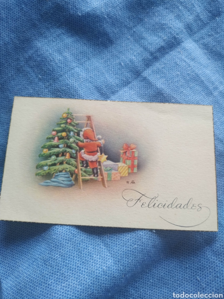 Postais: Postal Navidad targeta felicitacion navide&ntilde;a. Antigua.Escrita 1958