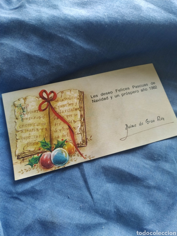 Postais: Postal Navidad targeta felicitacion navide&ntilde;a. Antigua.Escrita 1982